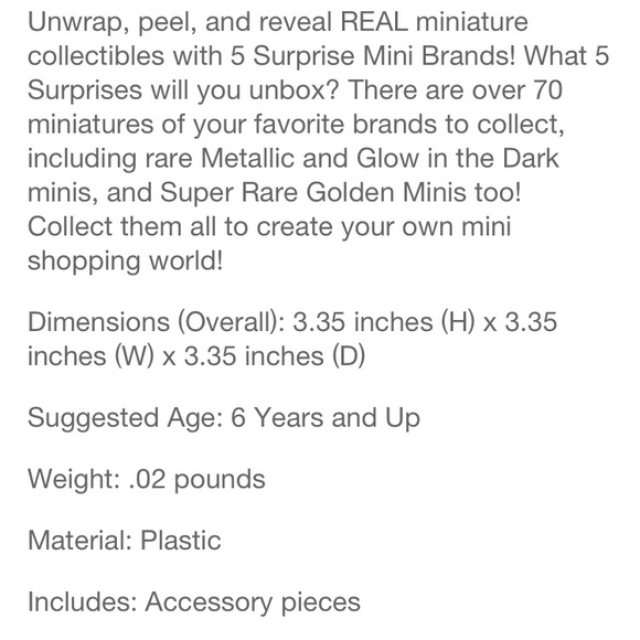 One 5 Surprise Mini Brands - Picture 2 of 7